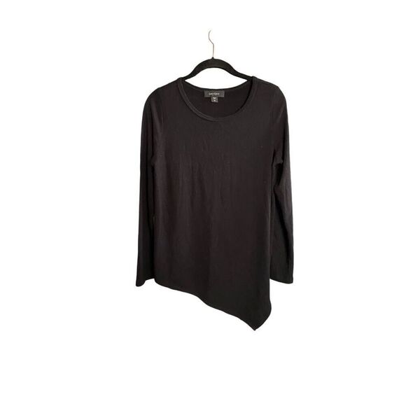 Karen Kane women’s black knit, asymmetrical, long sleeve sweater, size medium ￼ - Picture 1 of 3